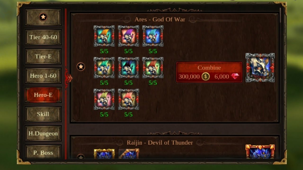 EPIC HEROES WAR : Combining Ares - God of war