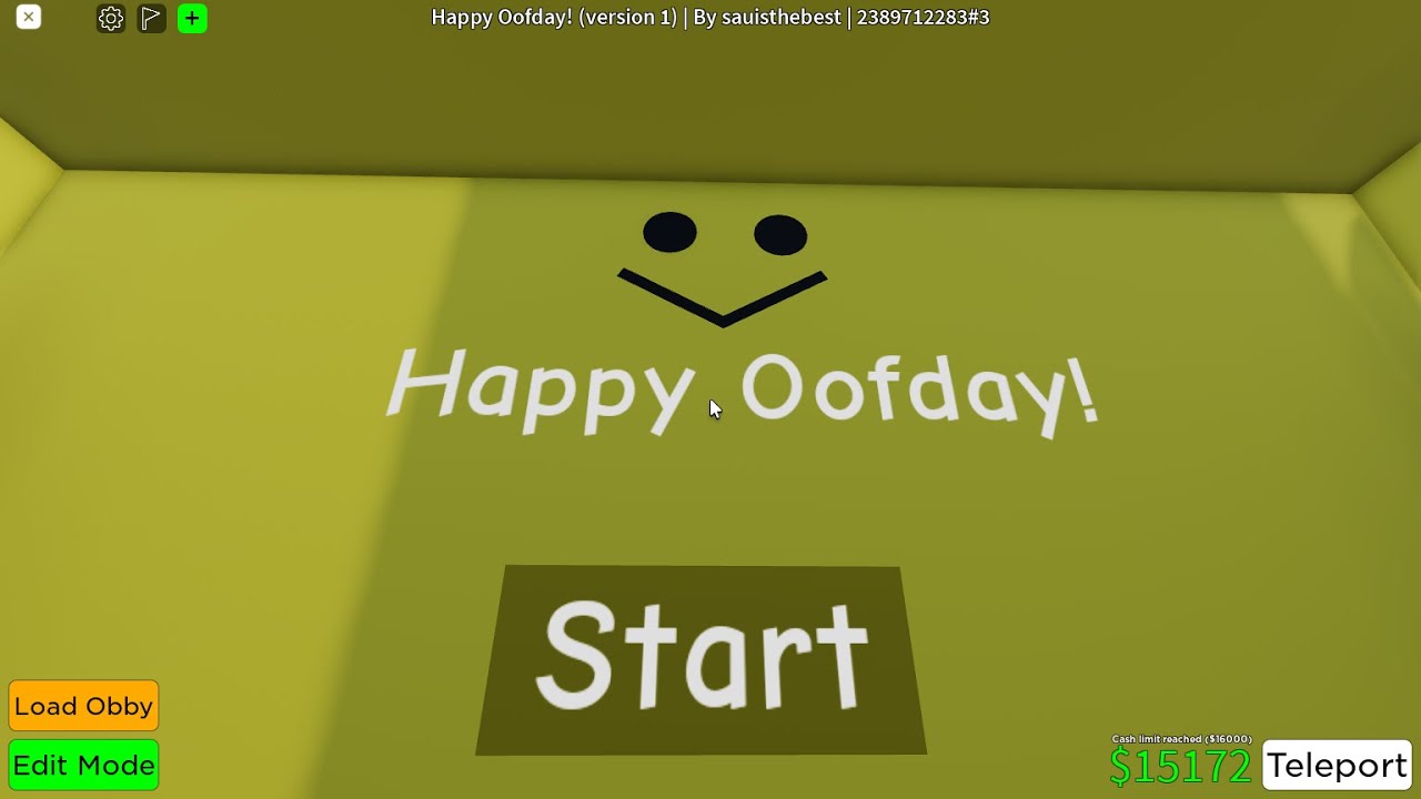 Happy oofday [but in obby creator] ROBLOX | happy oof day [но в obby creator] РОБЛОКС.