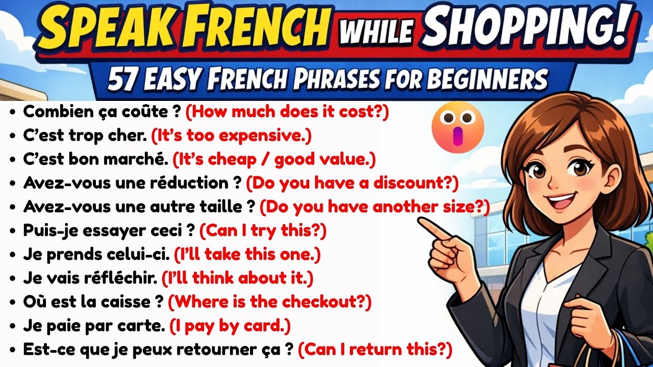 🇫🇷🔥57 Dialogues for Everyday French Speaking | Everyday French Conversation Practice at the Market 
