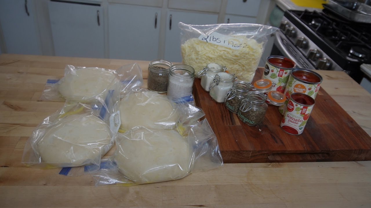 Finally Getting the Pizzas in the Freezer w/Homemade PizzaSauce #azurestandard #freezermeals #pizza