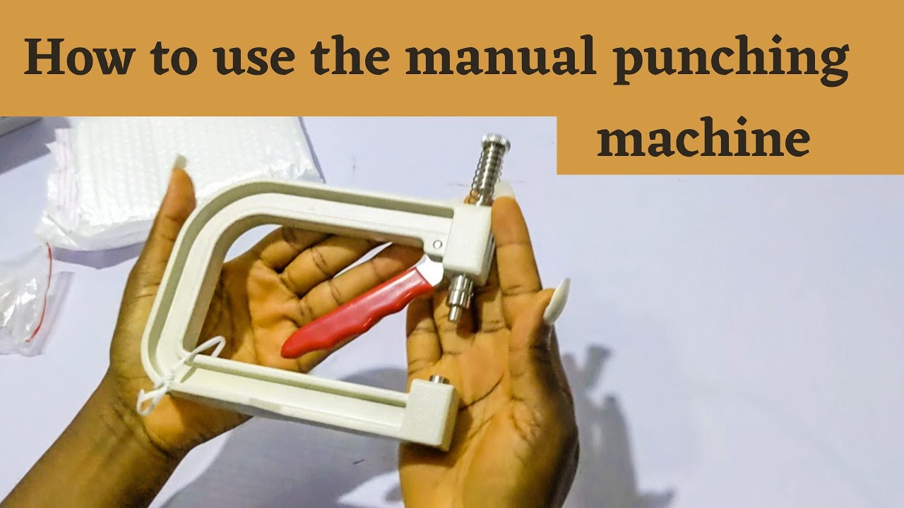 Super Easy! How To Use The Manual Punching Machine For Pearls and Rivet