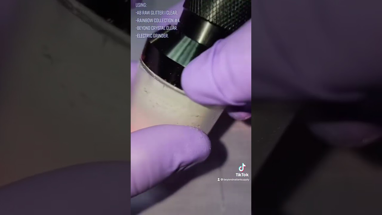 You can mix everything with acrylic using our grinder even custom acrylic colors beyondnailartsupply