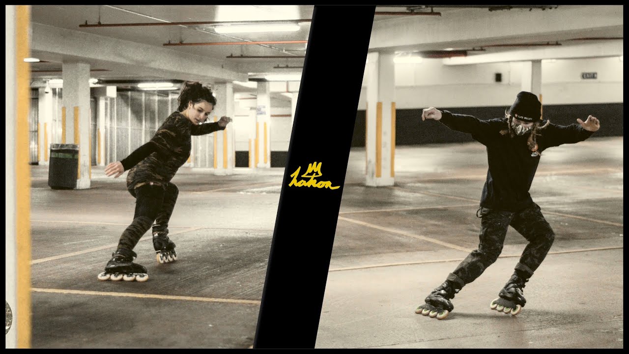 I tried some wizard skating in the endless frames. Fun carpark session with Ila / Vlog