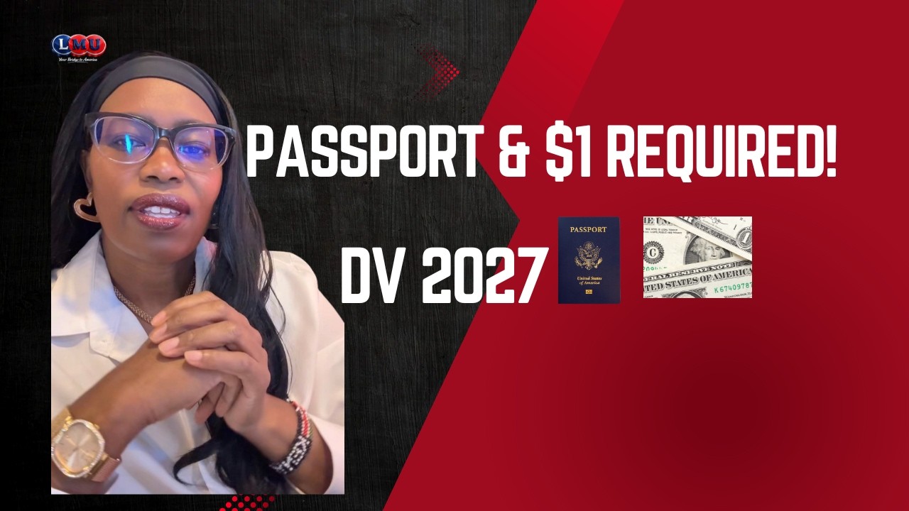 🚨 Обновление информации о лотерее DV 2027: Теперь требуется паспорт и плата в размере 1 доллара!