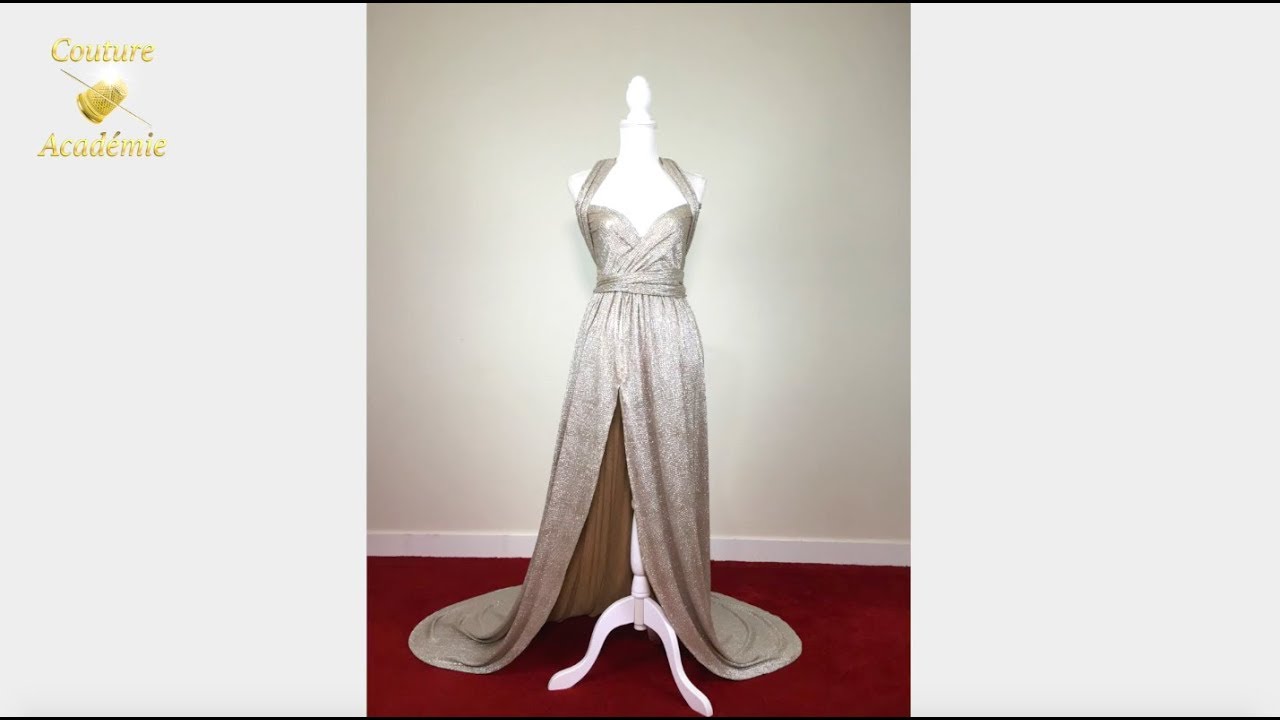 Coudre facilement une robe de soirée avec une traine, sans patron 🌺👗🎁Tous niveaux