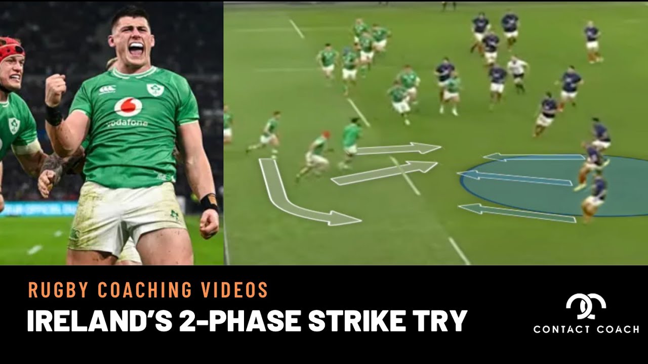 Rugby: Ireland's 2-Phase Strike Try Versus France