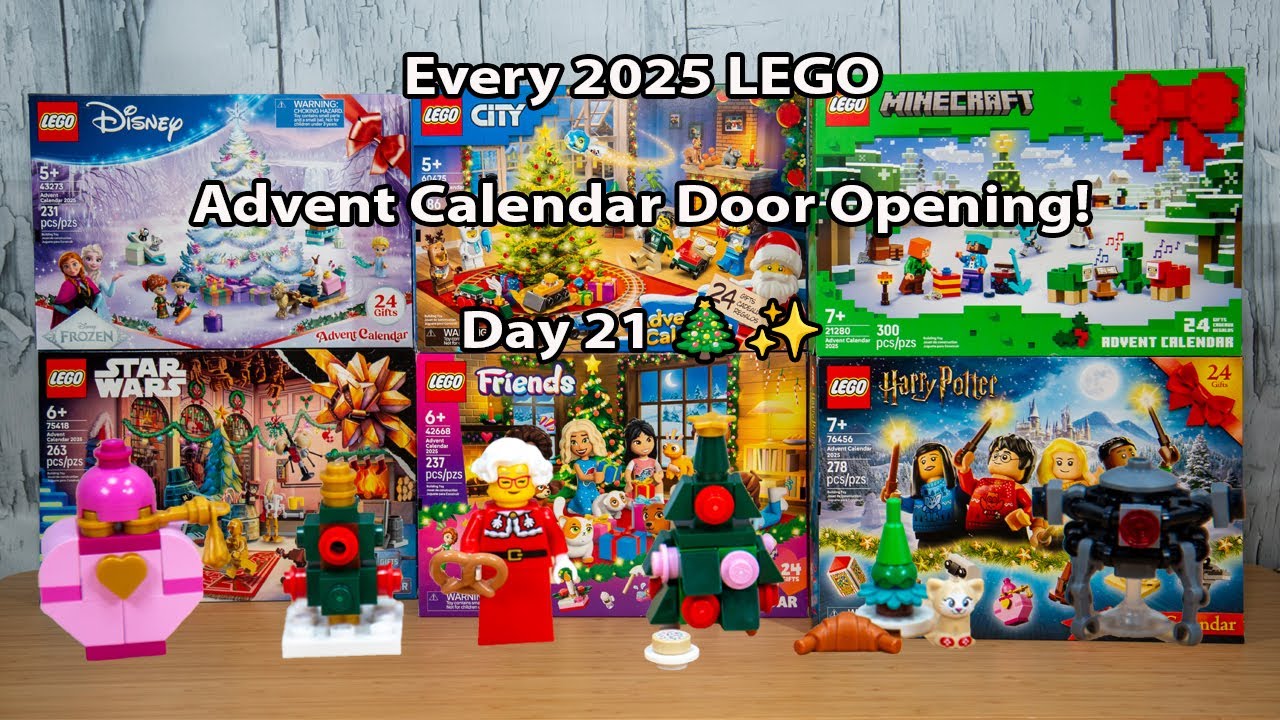 Every 2025 LEGO Advent Calendar Door Opening - Day 21!