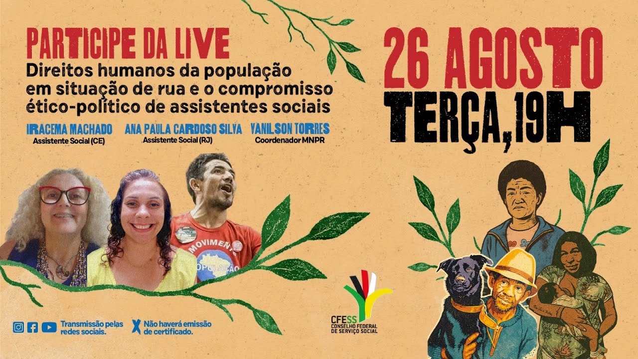 Live Direitos humanos da população em situação de rua