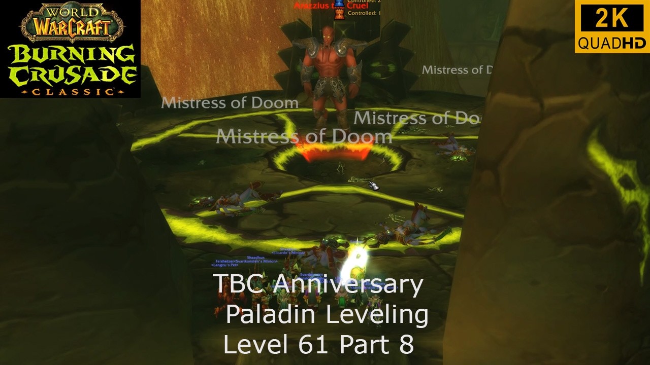 WoW TBC Anniversary | Paladin Leveling | Level 61 Part 8 | Retri Paladin PoV | No Commentary 2K