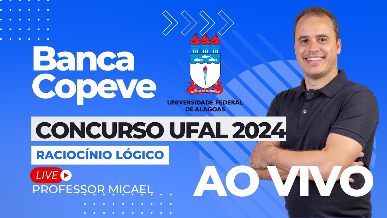 RACIOC&Iacute;NIO L&Oacute;GICO | COPEVE | CONCURSO UFAL 2024