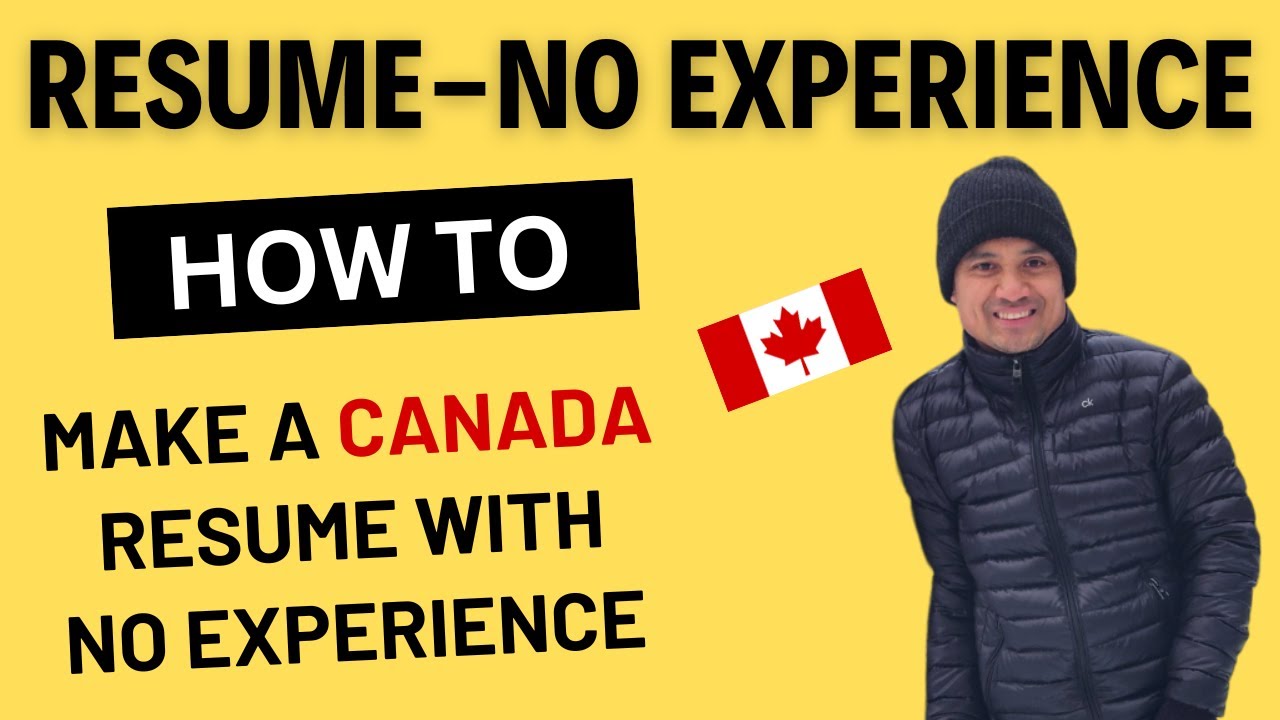 How to Make Resume in Canada with no Job Experience (Tagalog)