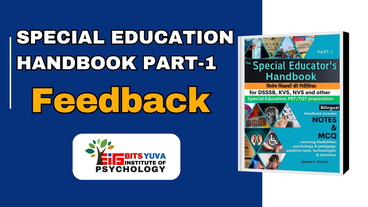 Feedback Session: Special Educator's Handbook Part-1 by Deepak K Sharma | For All TGT/PRT Exam