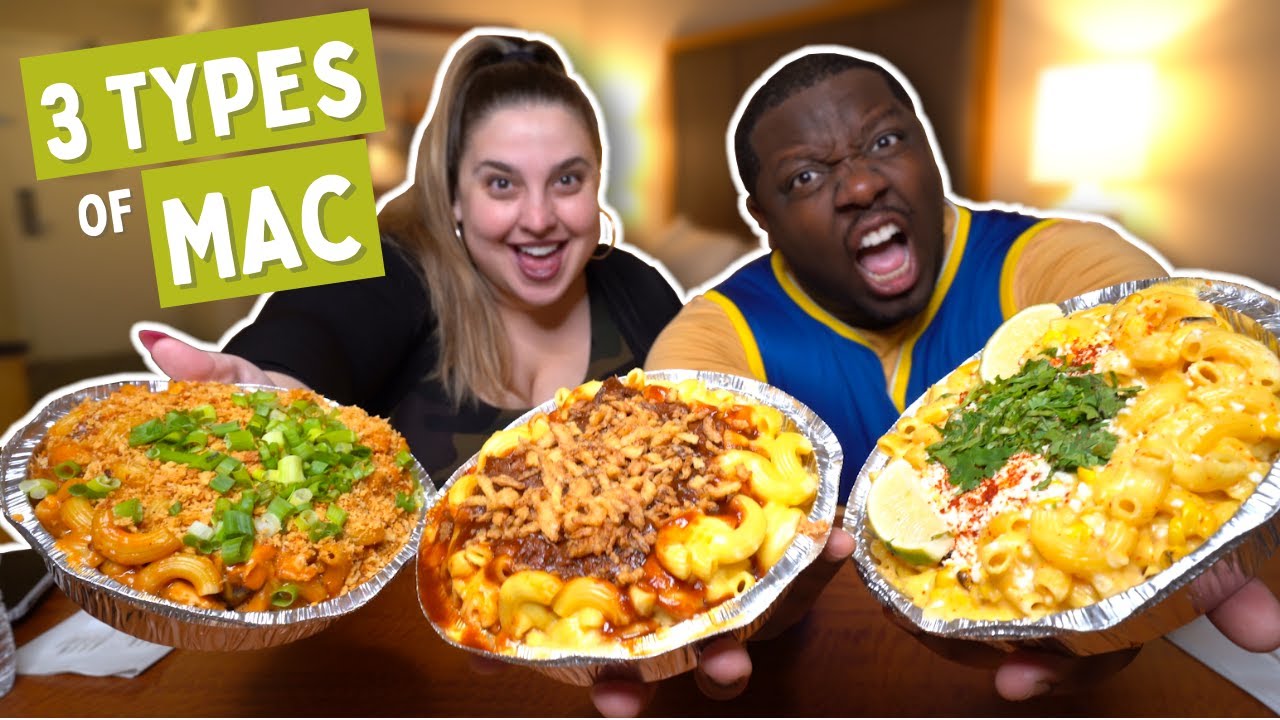 3 Different Types of Loaded Mac N Cheese! [Food Review]