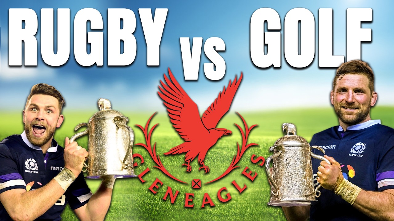 Rugby vs Golf! 9 Hole Challenge at Gleneagles King's Course | Ryan Wilson & John Barclay