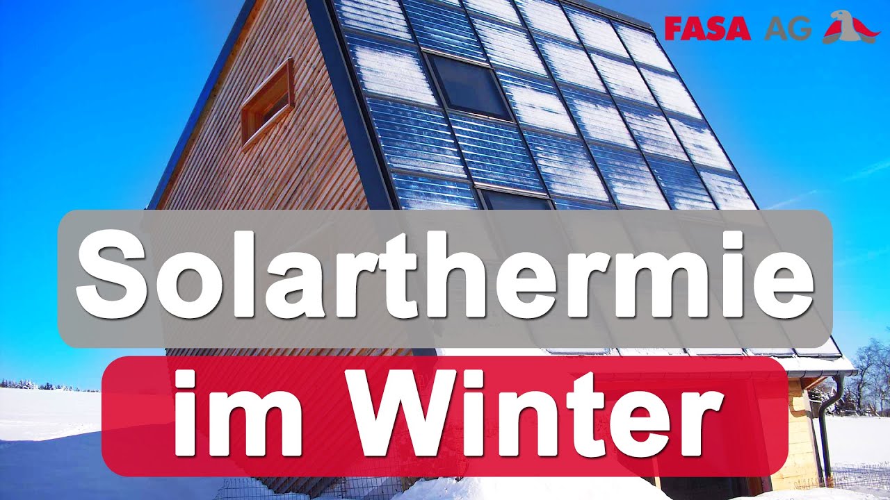 Solarspeicher - Geb&auml;ude im Winter mit Solarthermie beheizen