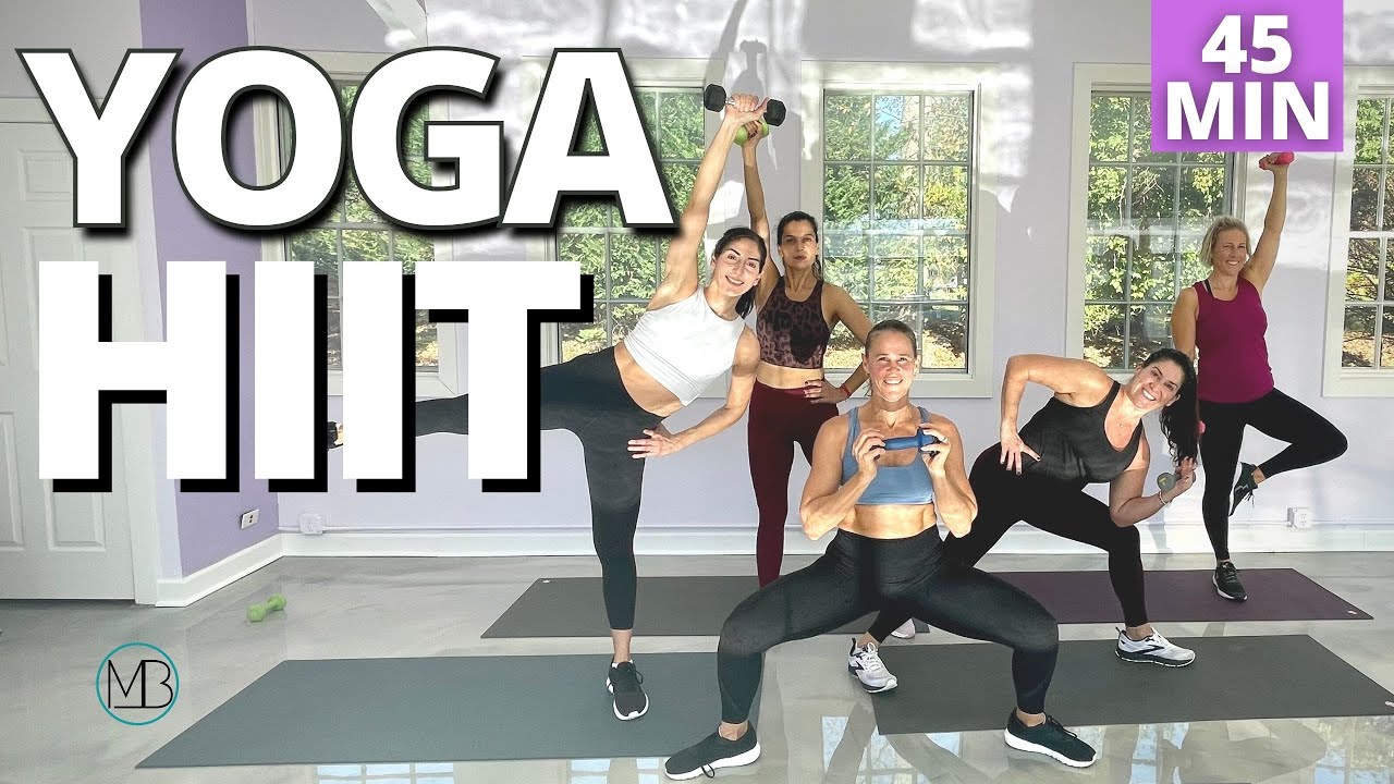Full Body Yoga Sculpt with Weights l Low Impact HIIT Workout | Strength & Cardio