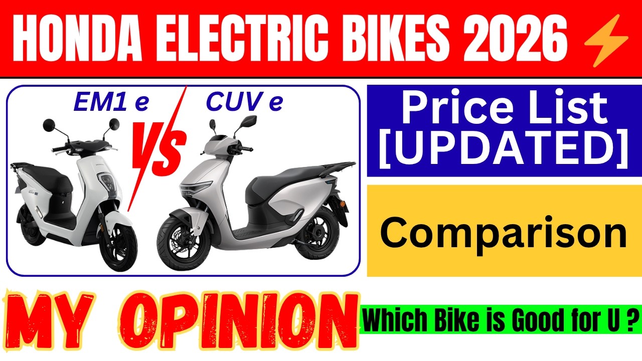 Honda Electric Bikes 2026 ⚡ EM1 e vs CUV e | Full Specs & Price Comparison Philippines