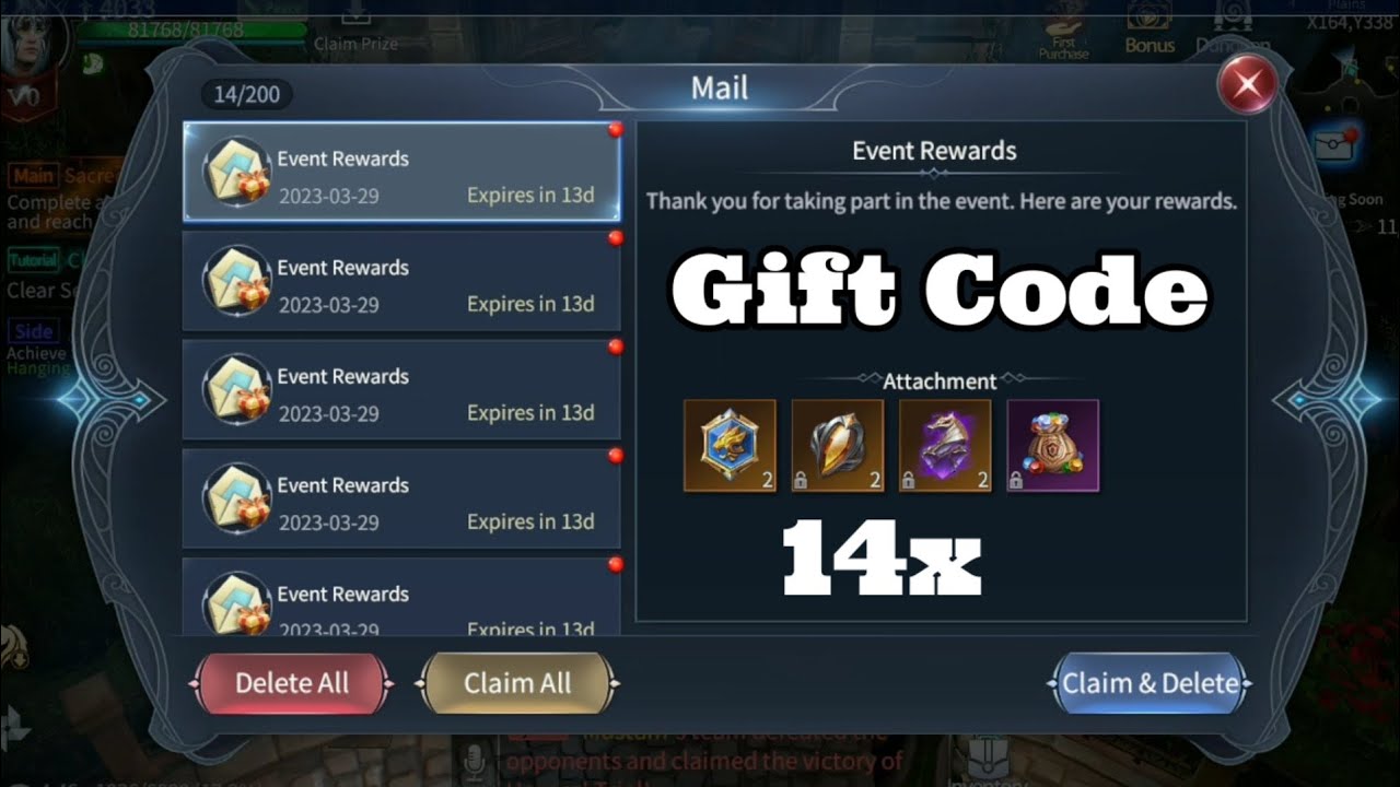 Baru main game ini ada 14 Gift code  - Immortal Awakening