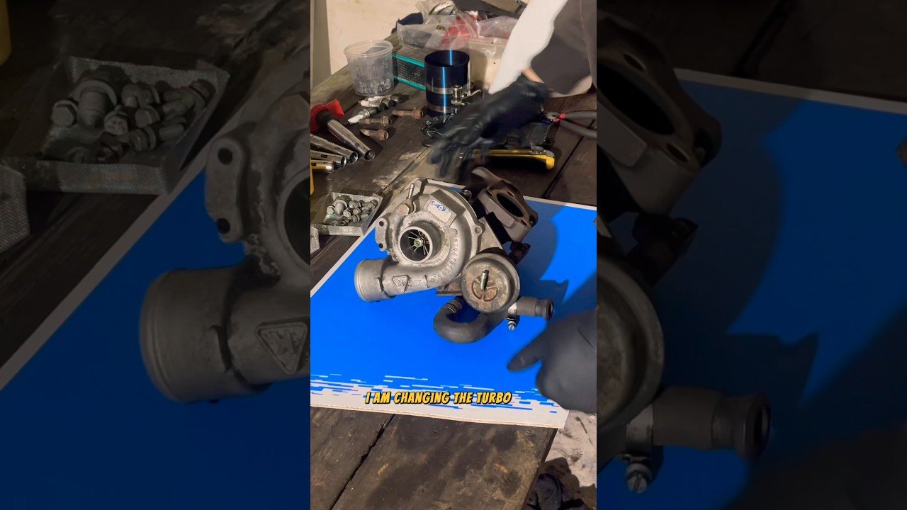 Fix a blown turbo on cheap, get a replacement CHRA and DIY #turbo #diy #chra #repair #mechanic