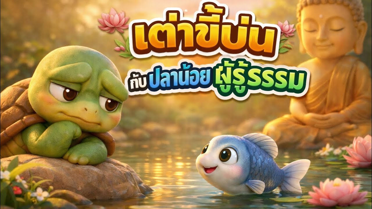 🐢เต่าขี้บ่นกับปลาน้อยผู้รู้ธรรม🐟 | นิทานธรรมะ