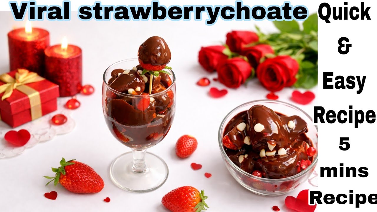 How to make Chocolate Covered Strawberries at home | Valentine's Day Special