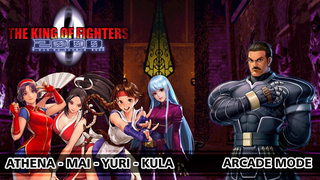 The King of Fighters 2000 Athena/Mai/Yuri/Kula (Arcade Mode)