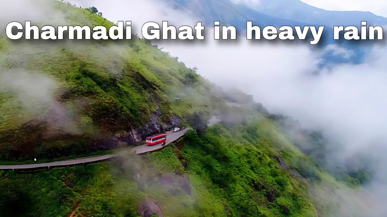 Charmadi Ghat drive in Heavy Rainfall | Western Ghats of Karnataka | Chikamagalur