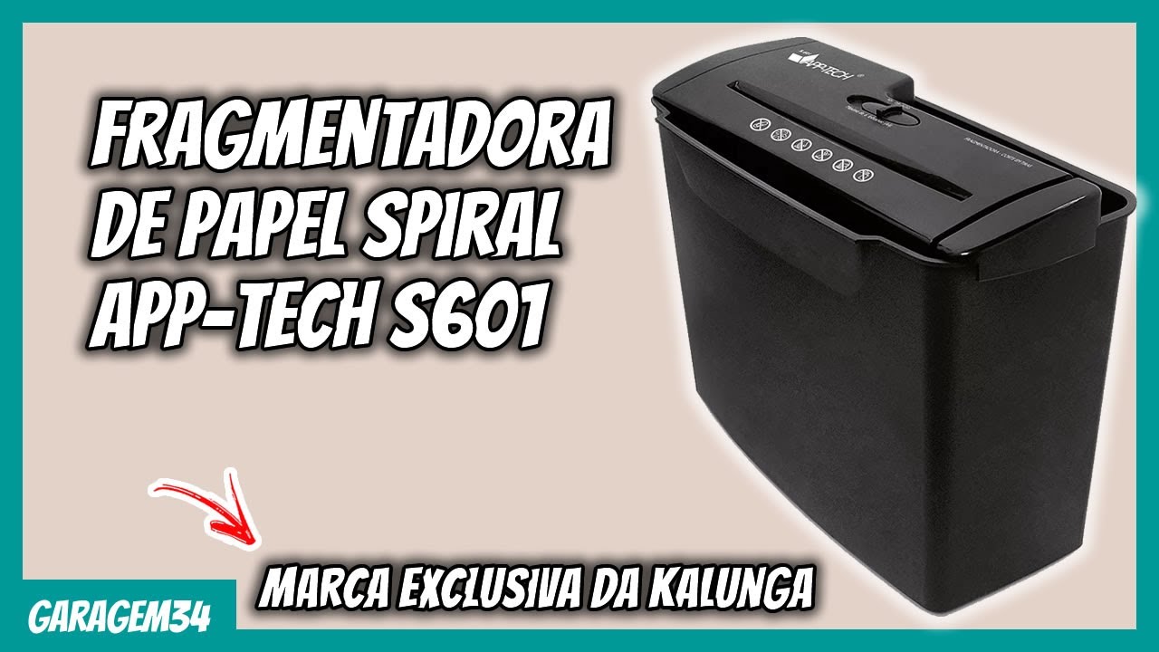 UNBOXING FRAGMENTADORA DE PAPEL APP-TECH S601 DA KALUNGA!