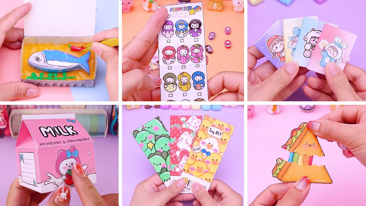 TOP 20 DIY Easy Paper Craft Miniature Food You Can Make at Home, Tiny Sandwich | Tiny DIY Craft