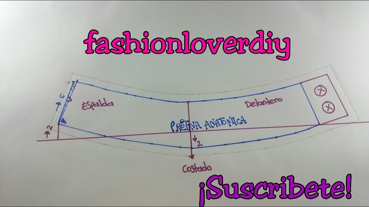 Como Hacer una Pretina Anatómica (Pantalón de Dama)