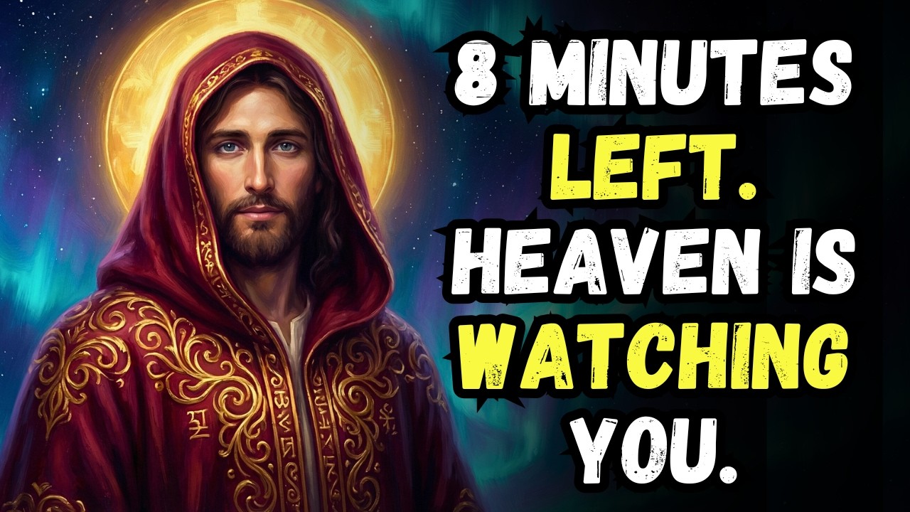 GOD SAYS: 8 MINUTES LEFT. HEAVEN IS WATCHING YOU. GOD BLESSINGS | GOD FIRST ALWAYS | GOD MESSAGE NOW