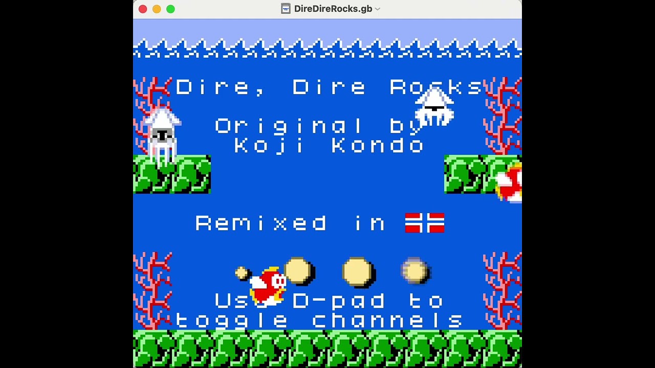 Super Mario 64 - "Dire, Dire Docks" authentic Game Boy 8-bit remix