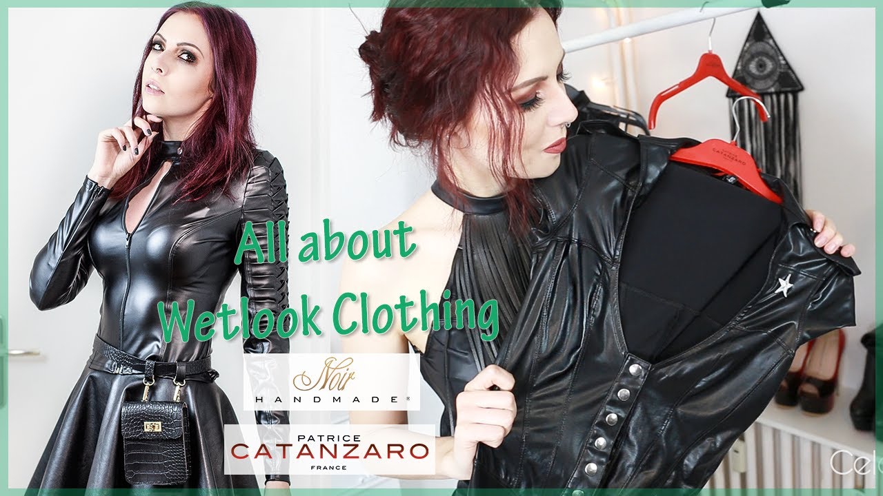 All about Wetlook-Clothing: Looks like leather but is not! (Noir Handmade & Patrice Catanzaro)