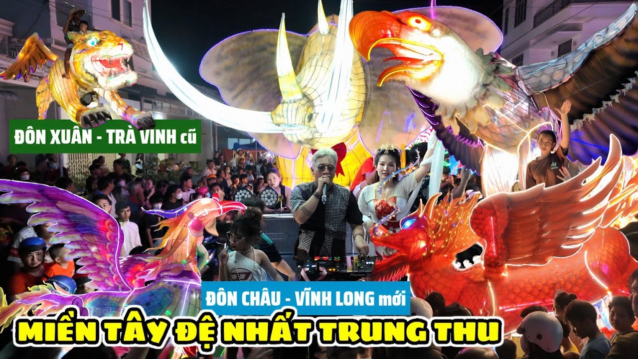 Về Đôn Xuân quẩy tưng bừng lễ hội rước đèn Trung Thu khủng nhất, độc lạ nhất miền Tây
