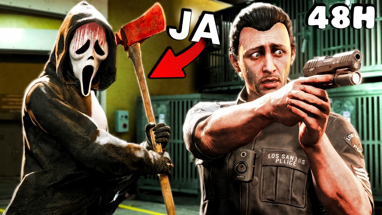 Spędziłem 48h Polując Na POLICJANT&Oacute;W Jako GHOSTFACE w GTA V!