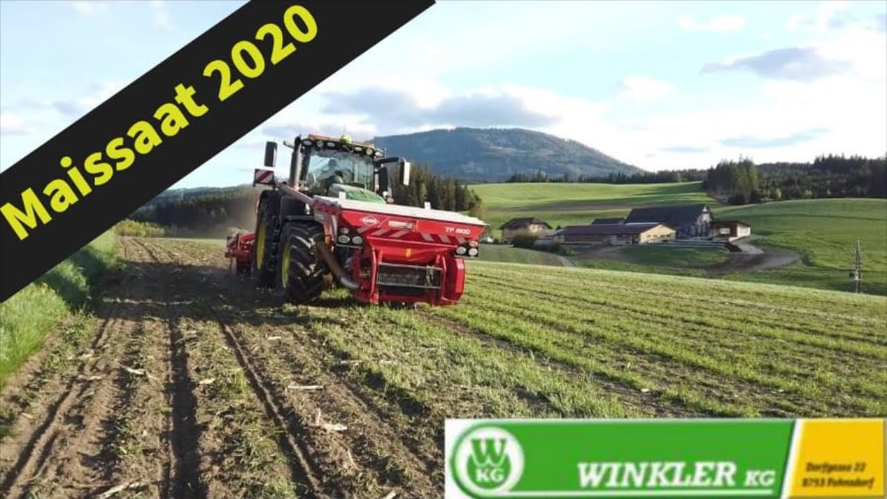 Winkler KG in der Maissaat | John Deere 6250R | Kuhn Maxima 2
