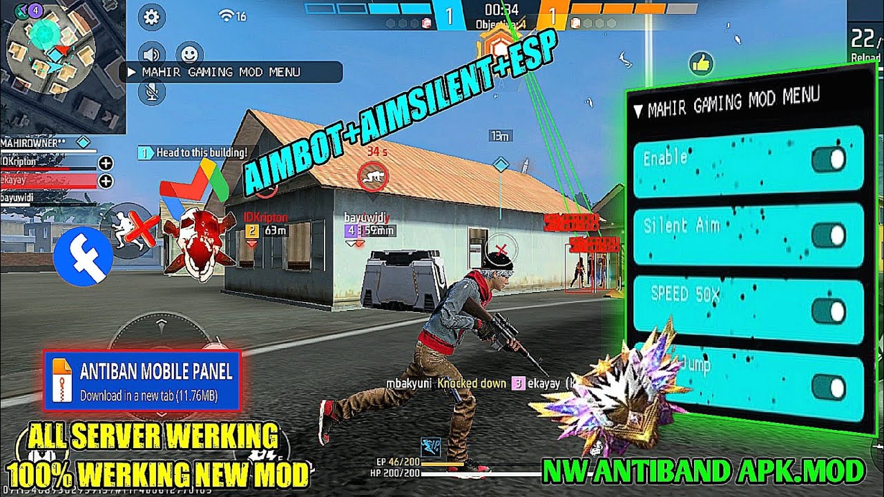 OB54 FREE FIRE MOD MENU |UNLIMITEDMATCH PLAY |ALL SERVERS |FF MODMENU APK 2026 ✅️