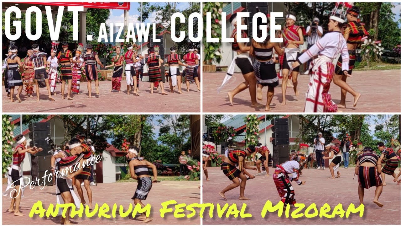 Govt. Aizawl College Huiva Cultural Club at  Anthurium Festival 23| #anthurium #mizoram