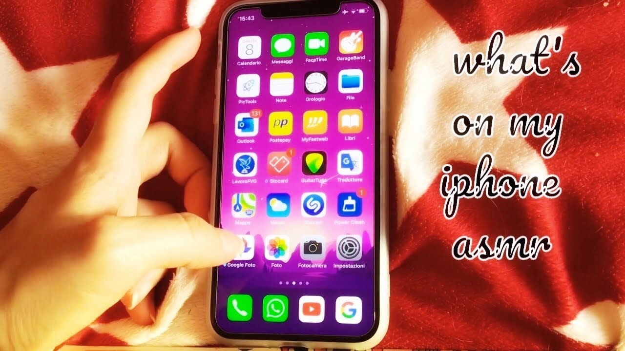 WHAT’S ON MY IPHONE X || ASMR ITA 📱🤍