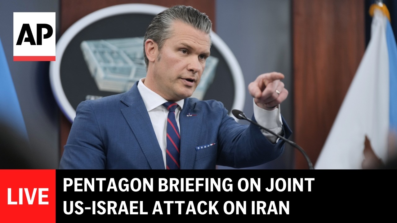 LIVE: Pentagon briefing on joint US-Israel attack on Iran