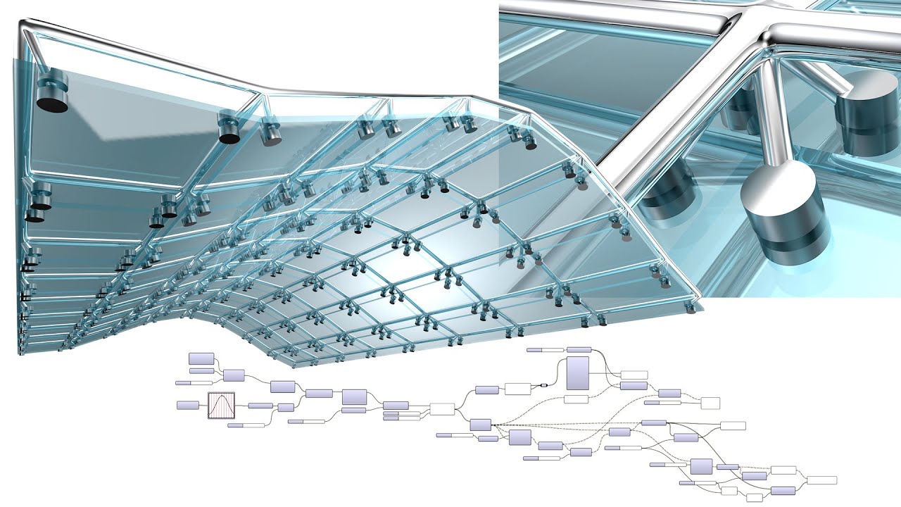 Glass or Panel Connection Tutorial Rhino and Grasshopper Parametric Architecture and Design
