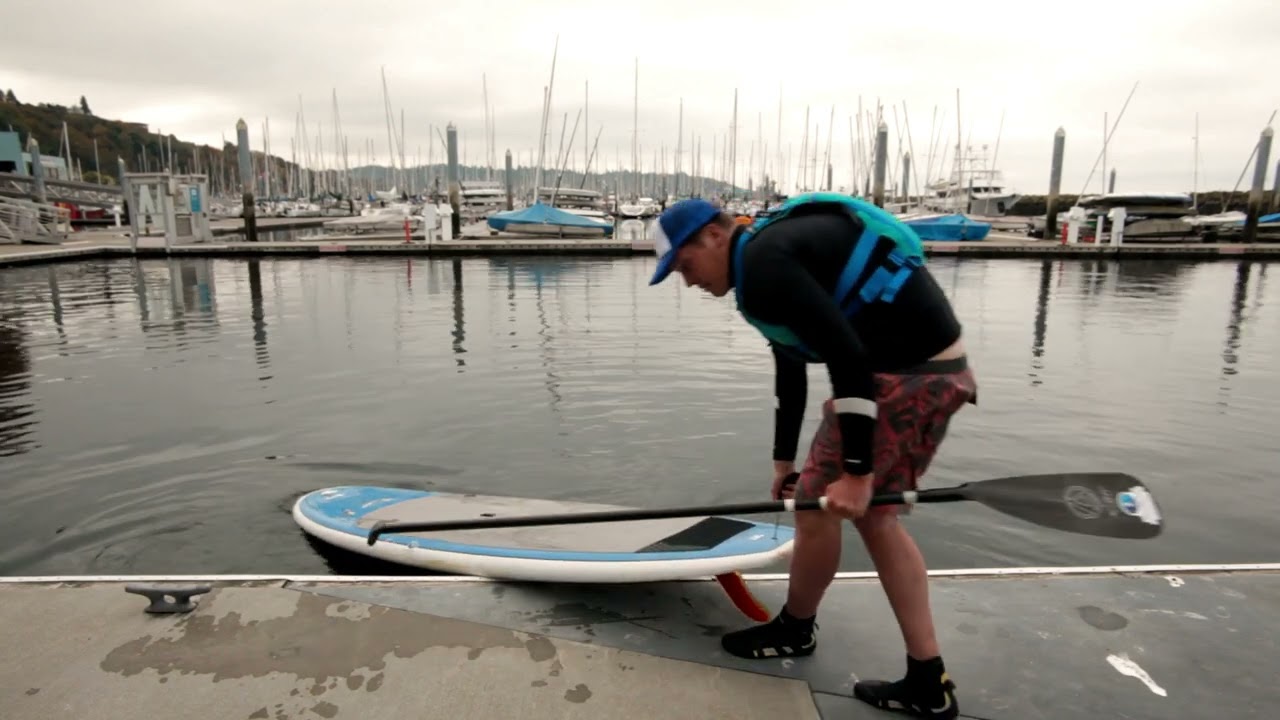 Learn how to an easy paddle board dock launch.