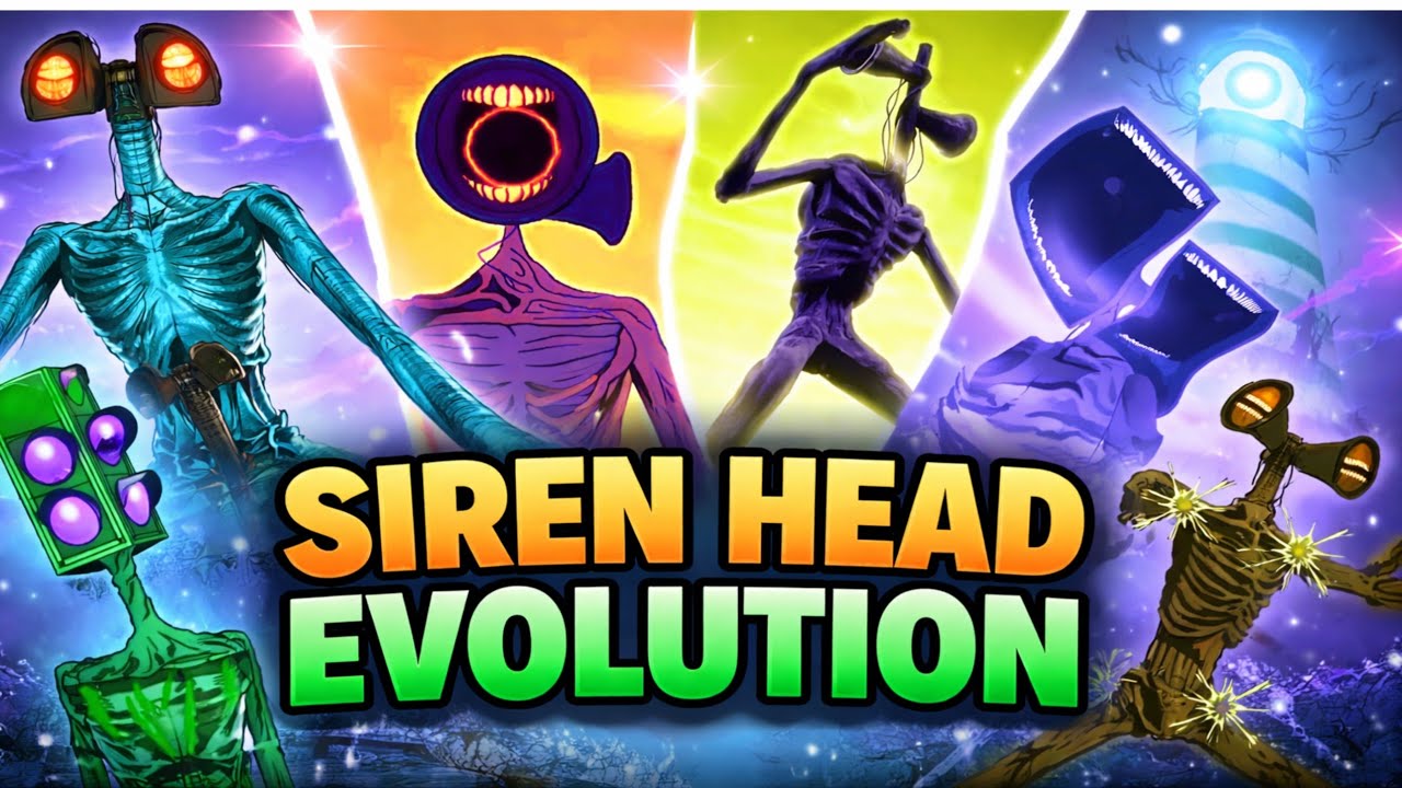 Siren Head Evolution | Creepy Siren Head Variants Cartoon & Animation