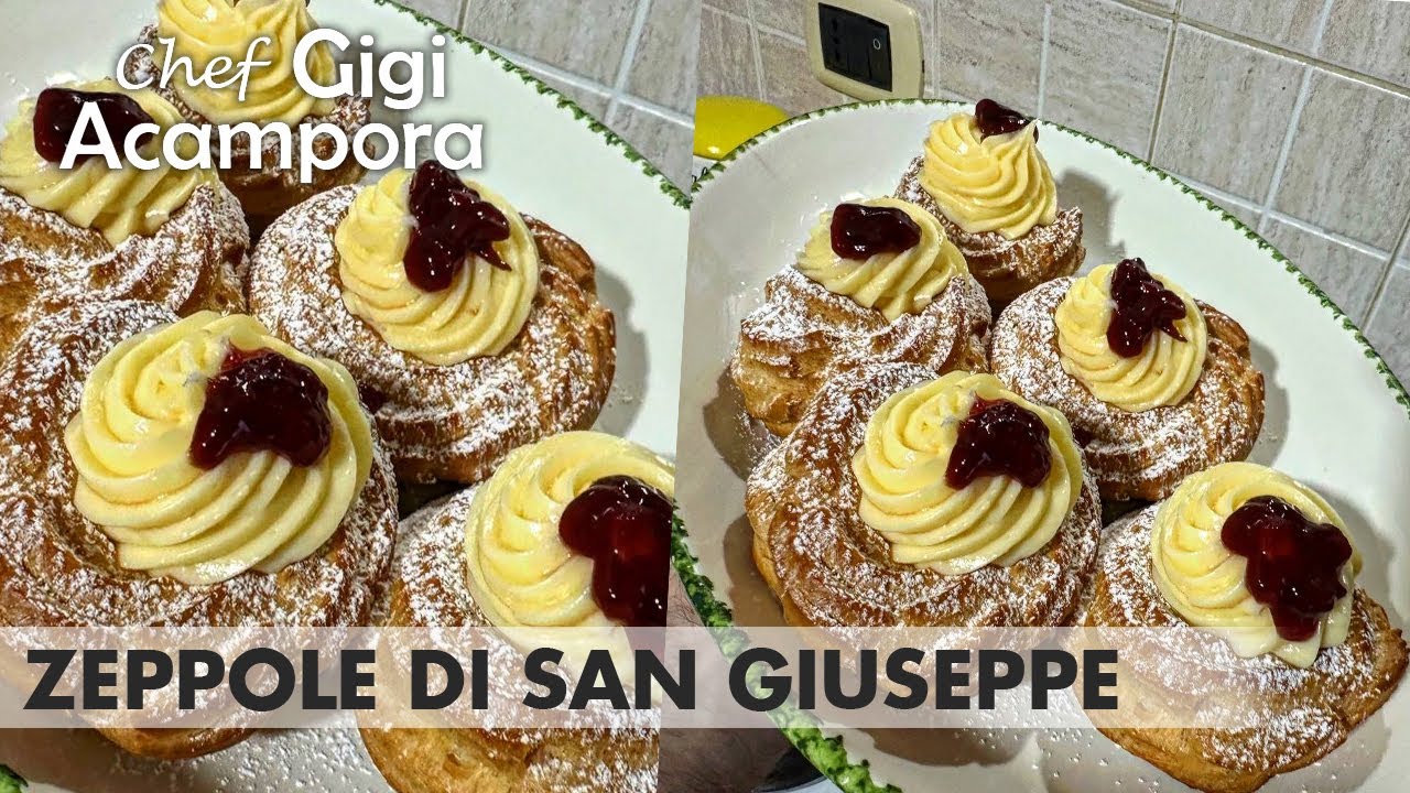 ZEPPOLE DI SAN GIUSEPPE VERACI NAPOLETANE - Ricetta FACILE e VELOCE PASSO DOPO PASSO