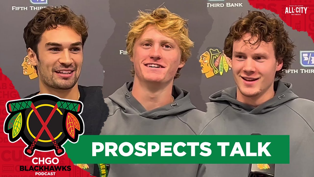 Chicago Blackhawks prospects Gavin Hayes, Ollie Moore, Marek Vanacker & more talk! | CHGO Blackhawks