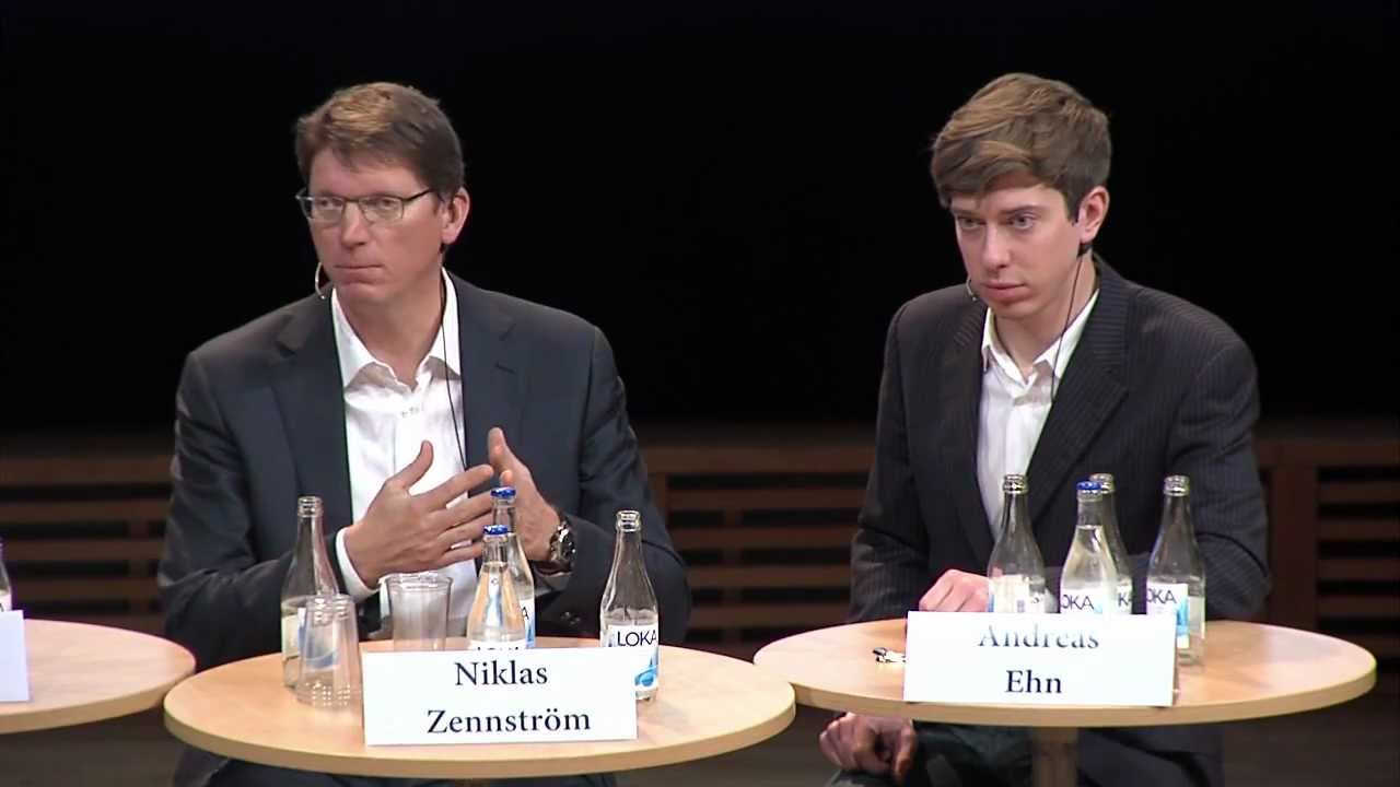 Two of the minds behind Skype, Spotify and Wrapp visit Stockholm University