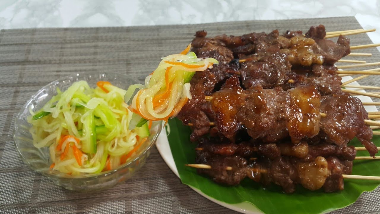 របៀបធ្វើ សាច់គោអាំង ញ៉ាំជាមួយជ្រក់ល្ហុង បើបងប្អូនចូលចិត្តផ្អែមថែមស្ករទៀតបាន | วิธีทำเนื้อย่างทานกับ