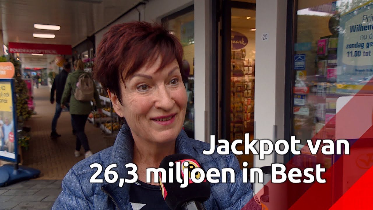 Mega Jackpot van de Staatsloterij valt in Best: 26,3 miljoen belastingvrij