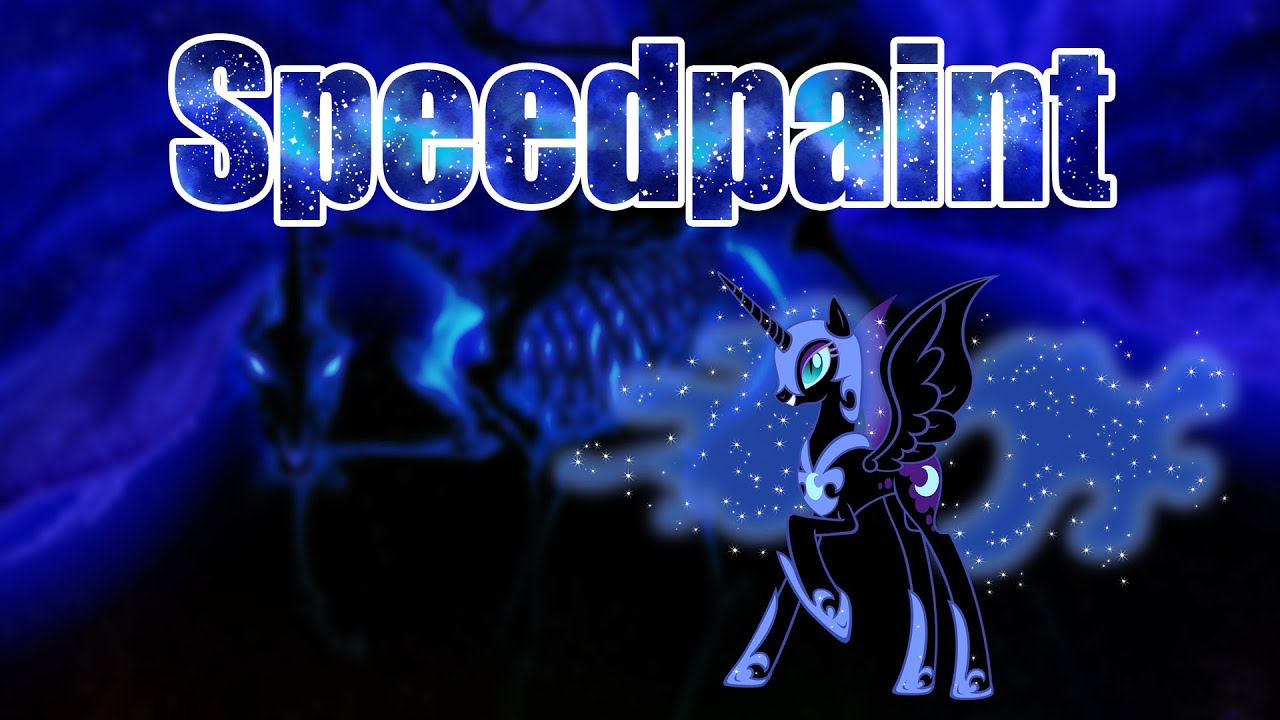 [MLP speedpaint] Skeleton Nightmare Moon