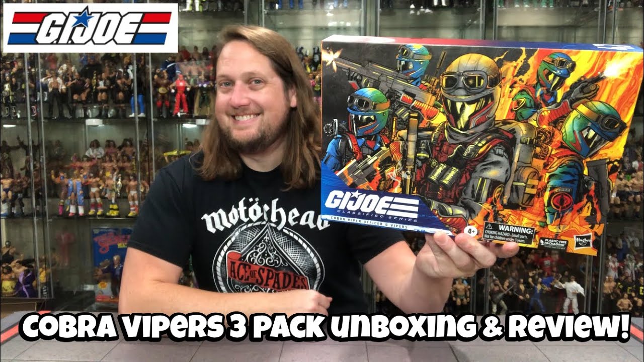 Cobra Vipers 3 Pack GIJOE Classified Unboxing & Review!